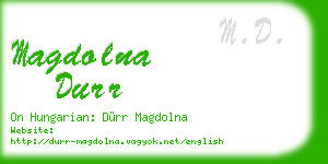 magdolna durr business card