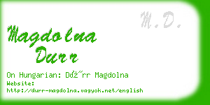 magdolna durr business card